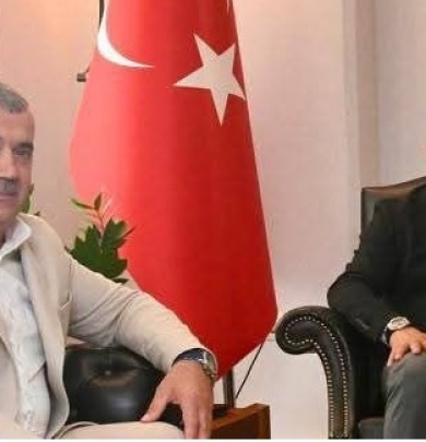 Başkan DEMİR 'den RTÜK Üst Kurul Üyeliğine Atanan Hasan DAVULCU 'ya Hayırlı Olsun Ziyareti.