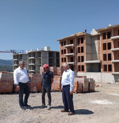Başkan DEMİR, İlçemizde Yapımı Devam Eden 2.Etap TOKİ Çalışmalarını Yerinde İnceledi.