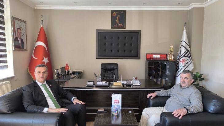 Amasya 112 Acil Çağrı Merkezi Müdürü Okan KESKİN, Belediye Başkanımız Cihan DEMİR’i makamında ziyaret etti.
