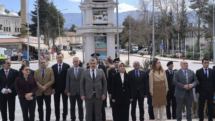 Belediye Başkanımız Cihan DEMİR, 18 Mart Çanakkale Zaferi ve Şehitleri Anma Günü kapsamında düzenlenen törene katıldı.
