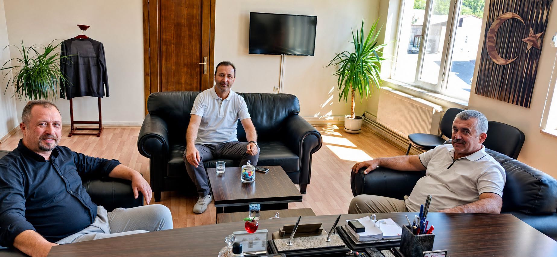 Amasya Ceviz Üreticileri Birliği Başkanı Cem Tanrıver ve Başkan Yardımcısı Birol Balcı’dan ziyaret.