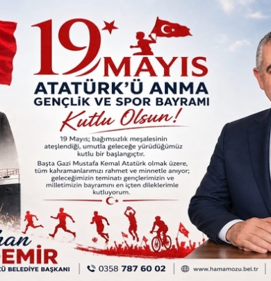 19 Mayıs; bağımsızlığa atılan ilk adımın, umutla büyüyen bir milletin yeniden ayağa kalkışının adıdır.