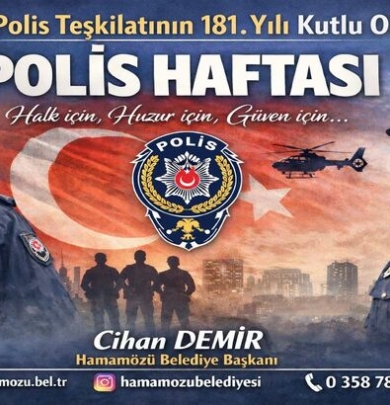 Türk Polis Teşkilatı'nın 181.Kuruluş Yıl Dönümü ve 10 Nisan Polis Haftası Kutlu Olsun.